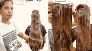 Hair extensions for short hair indian  How to apply thin hair extension [upl. by Sirovart328]