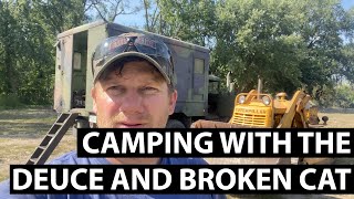 Weekend with the M35 Overland Camper and Caterpillar D4 [upl. by Anig]