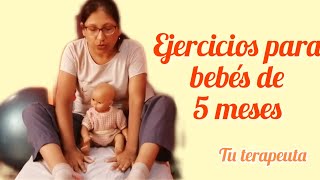 Estimulación en bebés de 5 meses ejercicios [upl. by Lyrred]