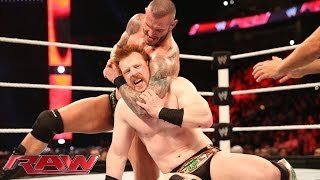 Sheamus vs Randy Orton Raw Feb 17 2014 [upl. by Eifos]