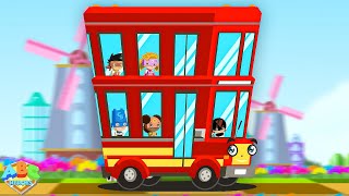 Wheels On The Vehicles  A Fun Adventure Kids Rhyme amp Baby Song [upl. by Bennet894]