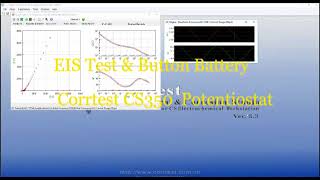 PotentiostatGalvanostat Button Battery EIS Test [upl. by Naegem238]