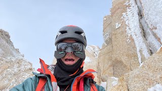 Cerro Chaltén Winter Solo Ascent via the Supercanaleta Sept 2022 [upl. by Cataldo]