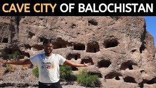 CAVE CITY of Baluchistan  GONDRANI  Shehr e Roghan  Balochistan Motorcycle Tour [upl. by Adnicul]