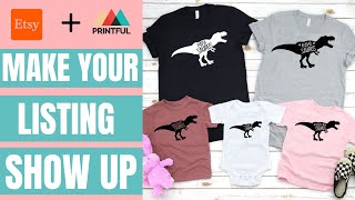 Why WONT My Etsy Listing Show Up In PRINTFUL [upl. by Eilsew]