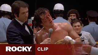 Rocky Balboas Winning Speech  ROCKY II [upl. by Yekim55]