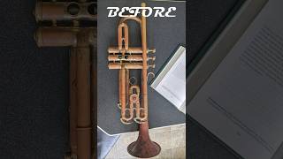 Restoring an OLD rare Conn Trumpet trumpet music brass repair restoration [upl. by Adnawot]