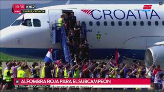 Así recibieron a Croacia tras el subcampeonato [upl. by Weisburgh]