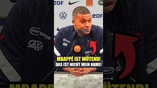 Mbappé hat genug Falsche Aussprache seines Namens nervt ihn total 😡 [upl. by Ailehc374]