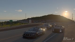 Racing at Grand Valley Highway 1 during Sunset  GT7 [upl. by Ligetti]