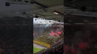 Dortmund mit Pyros in Mainz 1Bundesliga 🇩🇪 [upl. by Valry]