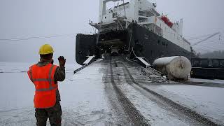 II MEF Marines offload the USNS Sisler for Exercise Cold Response 2022 [upl. by Erodisi80]