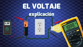 Explicación del voltaje ¿Qué es el voltaje Diferencia de potencial en electricidad básica [upl. by Relyk941]