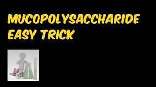 Mucopolysaccharides  GAG  EASY TRICK  Exam Notes  Carbohydrates [upl. by Namara582]