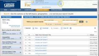 How to Find Population Density by County using Census Data in the American Factfinder [upl. by Wildee]