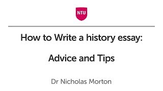 How to Write a history essay Advice and Tips [upl. by Nichani478]