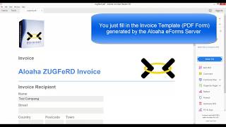 Create electronic Invoice with Plain PDF Form [upl. by Lleynad]