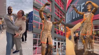 Dwyane Wade Shows His College Coach His Statue [upl. by Utir]