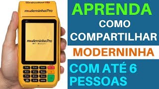 Como Compartilhar a Moderninha do Pagseguro Tutorial  Compartilhamento Moderninha [upl. by Valentia]