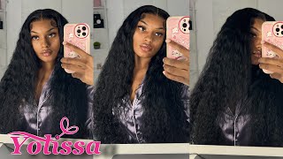 one week update low maintenance water wave HD frontal wig review  easy install ft Yolissa Hair [upl. by Mouldon]