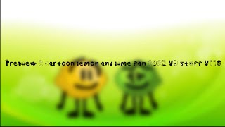 Preview 2 cartoon lemon and lime fan 2023 VD stuff V118 [upl. by Eiryk315]