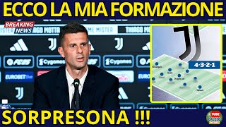 ⚪⚫JUVENTUS ESCLUSIVO NELLA FORMAZIONE TITOLARE DI THIAGO MOTTA C’É UN COLPO DI SCENA  CALCIO NEWS [upl. by Rivers493]