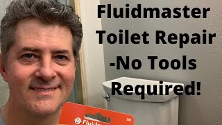 Fluidmaster Toilet Fill Valve RepairNo Tools Required [upl. by Acie]