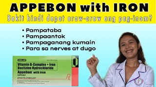 VITAMINS NA PAMPATABA APPEBON WITH IRON PAMPATABA REVIEW  VITAMINS PAMPAGANANG KUMAIN PAMPATABA [upl. by Leahpar60]