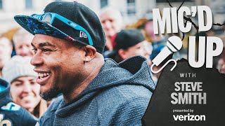 Steve Smith Sr MICD UP on the Streets of Munich Germany  Carolina Panthers [upl. by Auhs]