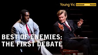 Vidal and Buckley go head to head in their first televised debate  Best of Enemies at the Young Vic [upl. by Nosmirc]