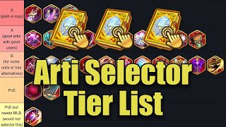 6th Anni 5 Star Arti Selectors Tier List [upl. by Dorsy]