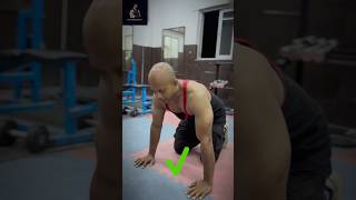 Mainor mistakes form beginners while pushups 🏋️  shorts  youtube shorts gym  pushups exercise [upl. by Adriaens]