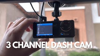 3 Channel Dash Cam WiFi [upl. by Sugar400]