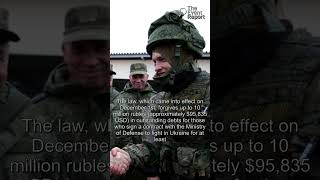 Putins Debt Forgiveness Law A Desperate Move to Boost Recruitment russia ukraine military [upl. by Ordnas]