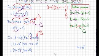 factoriser une expression • facteur commun • quatrième troisième seconde • Niveau intermédiaire [upl. by Ycinuq]