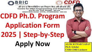 Get into CDFD PhD Program with This Application Form Tutorial [upl. by Woodhouse975]