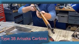 Type 38 Arisaka Carbine tear down conservation and range time [upl. by Einnov]