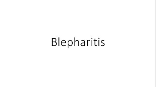 Blepharitis  Ophthalmology [upl. by Tann]