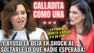 💥quot¡CALLADA COMO UNA PTAquot💥  BRUTAL OVACIÓN a AYUSO 😱¡AL ESTALLAR ASÍ CONTRA LA PODEMITA BERGEROT😱 [upl. by Alikat658]