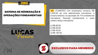 108  PARA MEMBROS Preço unitário veja como calcular e ACERTE no CONCURSO 🎯 [upl. by Osnofla]