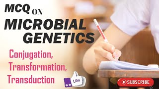 Mcq on Microbial Genetics MCQ on Bacterial Genetics Conjugation Transformation Transduction [upl. by Pfosi]