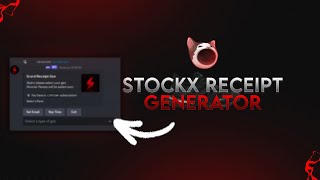 STOCKX RECEIPT GENERATOR BY MAISON✅ [upl. by Anetsirk34]