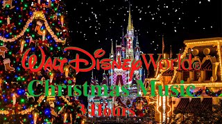 Christmas on Main Street at Magic Kingdom  Disney World Music amp Ambience 3 Hours [upl. by Nylauqcaj156]