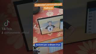 Calendari da tavolo 2025 personalizzati a tema Haikyuu [upl. by Reivaxe]