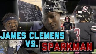 James Clemens vs Sparkman SOCIAL MEDIA TRASH TALK😳 GETS GAME HEATED😤 [upl. by Himelman]