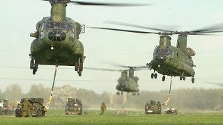 quotHeavy Deliveryquot Dutch CH47 Chinooks Sling Load Training [upl. by Elleoj]