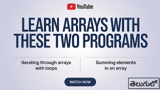 Iterating Through Arrays with Loops and Summing Elements in an array C Program  College Coders [upl. by Menken]