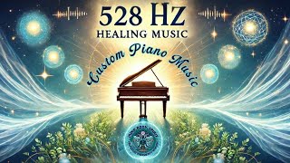 NEW 528 Hz Solfeggio Healing FrequencyCustom Piano Music Ultimate Calm Deep Relaxation amp Meditation [upl. by Dressel993]