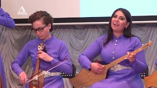 Abkhazian female folk instrumentalist ensemble Gunda Аҧҳәызба ар рымаҭәа зшәу [upl. by Ronym908]