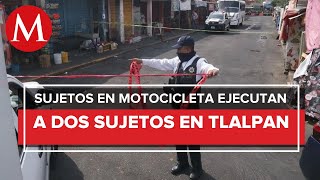 Vecinos reportan dos personas asesinadas en la alcaldía Tlalpan CdMx [upl. by Danie430]